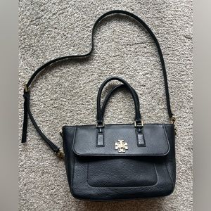 Tory Burch black leather satchel
